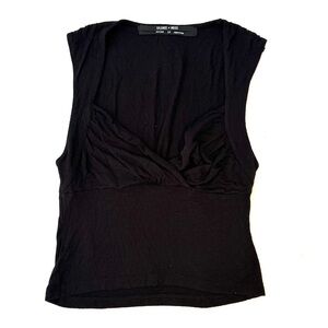 Silence + Noise Black Tank Top